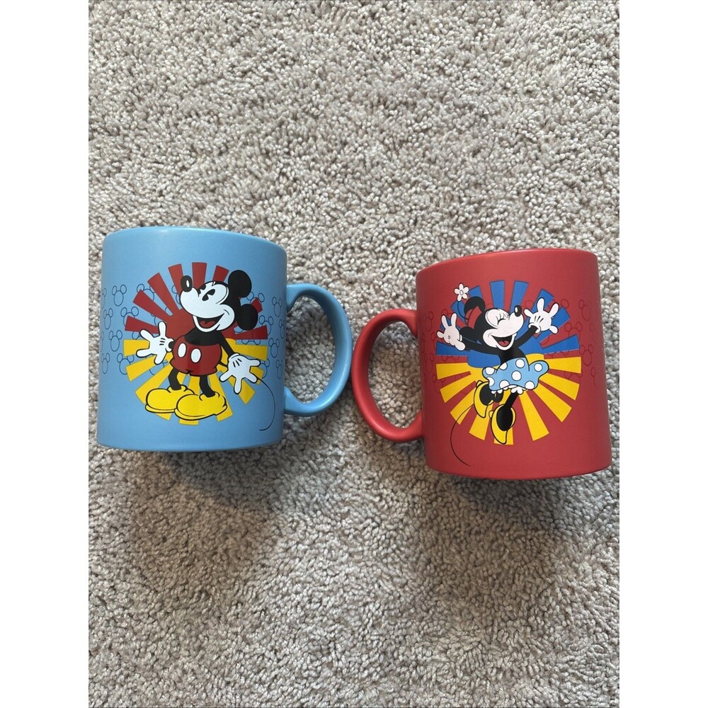 Mickey And Minnie Large Coffee Mugs Collector